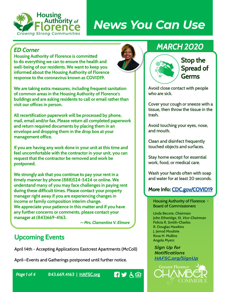 HAF March Newsletter