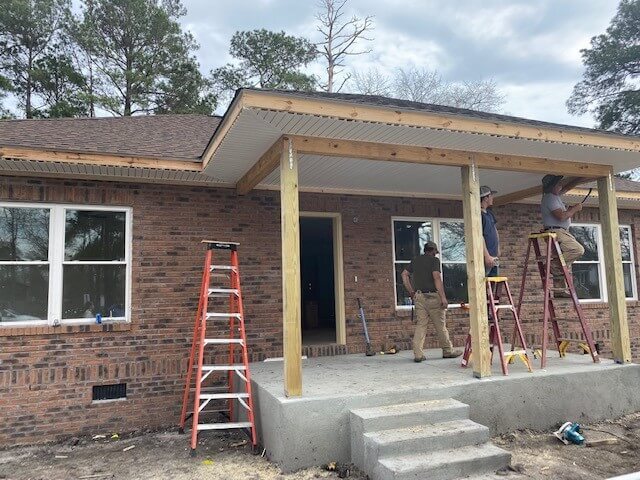 New concrete steps of home 3